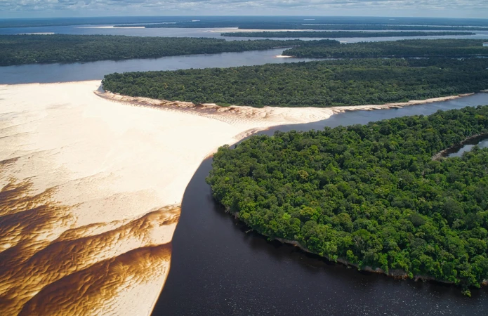 Vista aérea de Anavilhanas