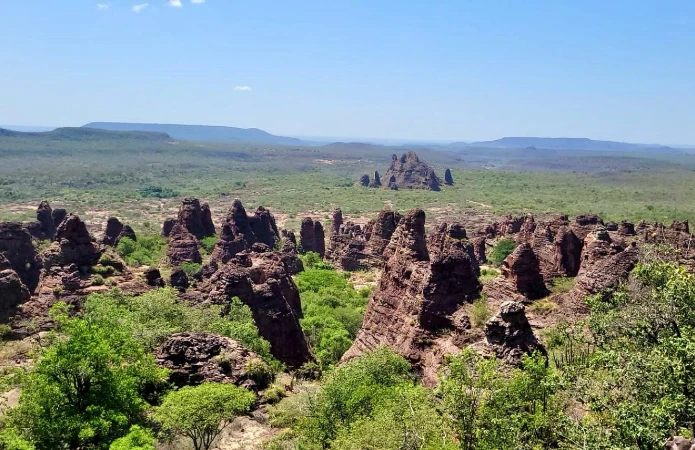 Vista das formações do Nordeste