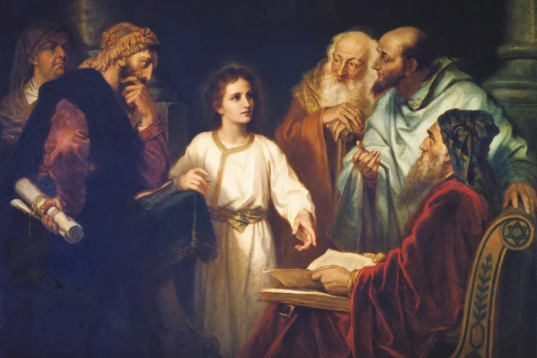 O jovem Jesus no templo