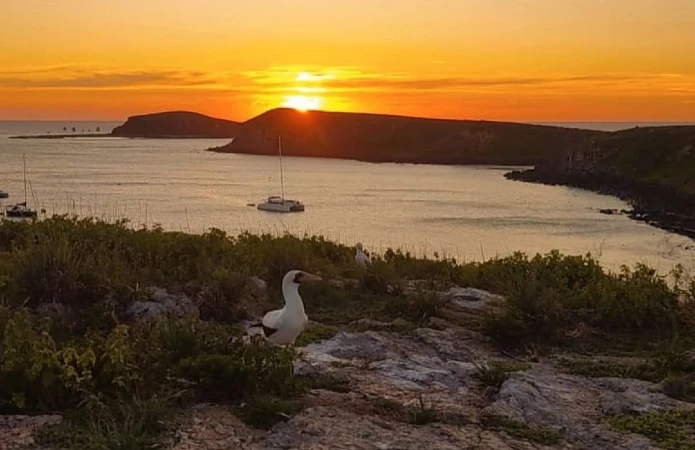 Por do sol em Abrolhos