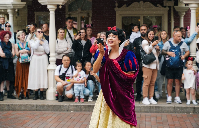 Apresentação da Disney em Orlando, nos Estados Unidos um dos melhores países para viajar com crianças