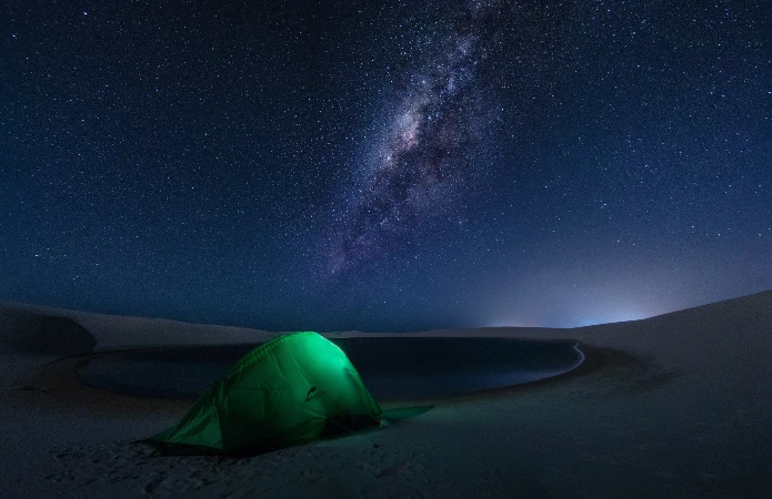 Noite nos lençóis Maranhenses