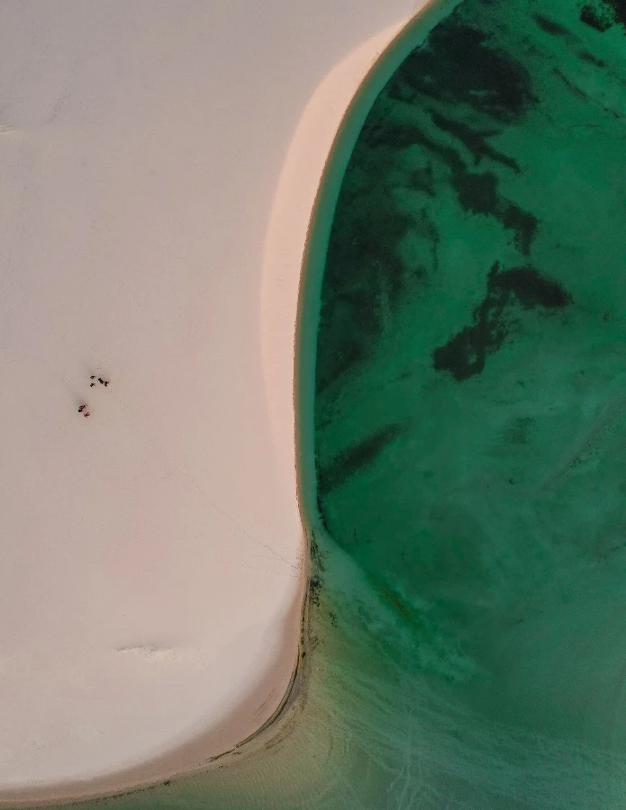 Vista das lagoas dos Lençóis Maranhenses